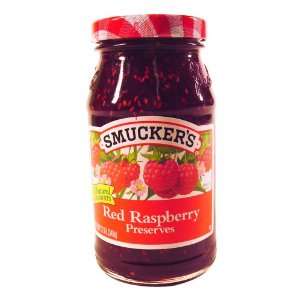 Smuckers Preserves Red Raspberry   12 Grocery & Gourmet Food