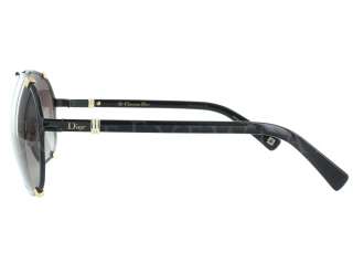NEW Christian Dior Chicago 2 65ZJD Black / Brown Gradient Sunglasses 