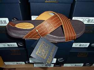 HOLIDAY SPECIAL Mens Sperry GOLD CUP Gold Slide Pebbled Chestnut 