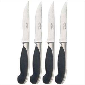 4 Pc Soft Touch Steak Knife Set: Kitchen & Dining