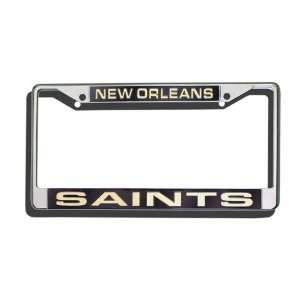 New Orleans Saints Laser Chrome License Plate Frame  