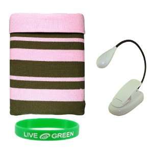   Case with Clip on Reading Lights   Pink: MP3 Players & Accessories
