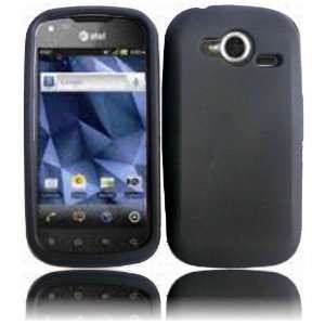  Black Silicone Jelly Skin Case Cover for Pantech Burst 