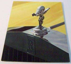 Rolls Royce 1973 Silver Shadow Sales Brochure  