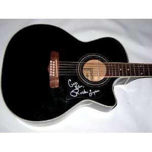 ROCKIE LYNNE Signed 12 String Acoustic Electric Guitar