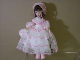 OLD COTTAGE TOYS 1960s VICTORIAN DOLL + PARTY DRESS NEW  