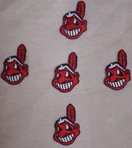 The Cleveland Indians Patches Sew/Iron 5 Pack  
