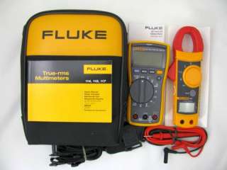 Fluke 117/322 Electricians DMM Clamp Meter Combo Kit 095969344890 