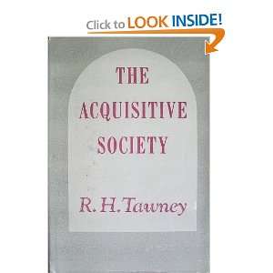 The Acquisitive Society R. H. Tawney  Books