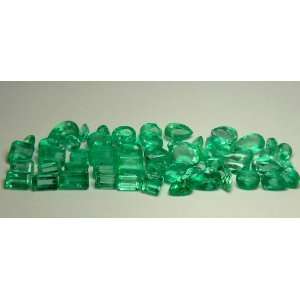  86.93cts Natural Colombian Emeralds Parcel 56 Stones 