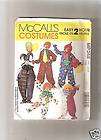 Costume Pattern By McCall`s Costumes 48, Clowns