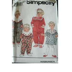  TODDLERS DRESS AND JUMPSUIT SIZES 1 2 3 4 SIMPLICITY 