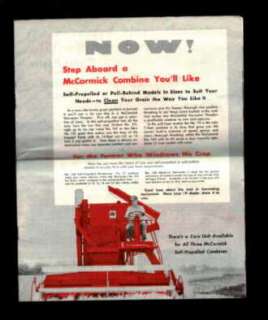 IH 151 141 101 76 Combine Mail out Brochure c 1960 IHC  