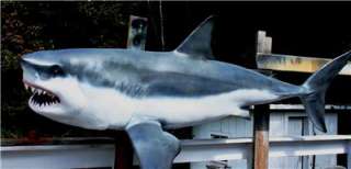 NEW XXL 10 ft Fierce Great White Shark MOUNT JAWS  