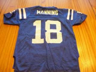   Manning Indianapolis Colts football jersey size youth Medium 10 12