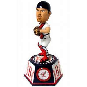 Boston Red Sox Jason Varitek Bobble Head Clock:  Sports 
