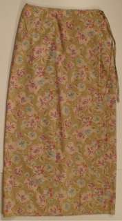 LL Bean Floral Wrap Skirt Ladies Size 10 Reg  