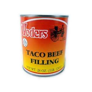 Yoders Canned Taco Seasoned Beef long Shelf Life  Grocery 