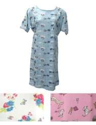 Pack of 3 Short Sleeve Animal Print Cotton Nightgowns Plus Size 6X