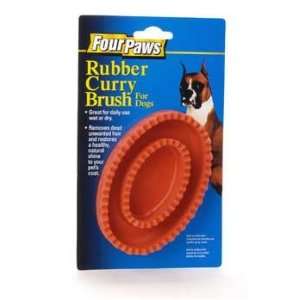  Four Paws Pet Products DFP570 Rubber Curry Brush: Pet 