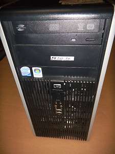 HP COMPAQ DC5700 CORE 2 DUO 2.4GHZ 2 GB RAM 80 GB MID TOWER  