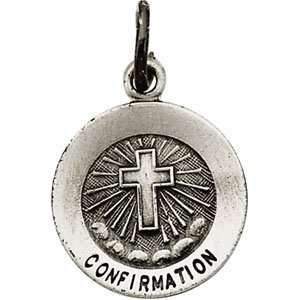   75 mm Rd Confirmation Cross Pend Med W 18 Inch Chain CleverEve