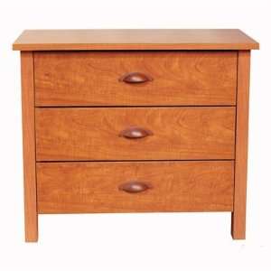  3 Drawer Beadboard Chest Nouvelle in Cherry by Venture 