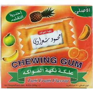 Mahmoud Sharawi tutti fruitti flavour chewing gum, packets, 8.8 oz.