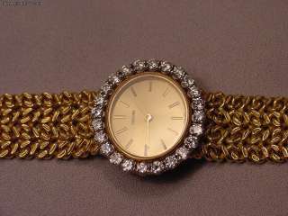 Beautiful Vintage Concord 18k Gold & 2.4C Diamonds Ladys Wrist Watch 