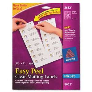  Avery® Easy Peel Mailing Labels for Inkjet Printer, 1 1/3 