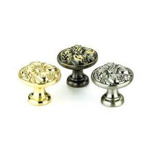 Omnia 7434/35 SB Ornate Knobs & Pulls Shaded Bronze Knobs Cabinet Hard