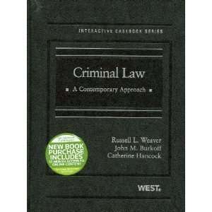  HardcoverCriminal Law byWeaver n/a and n/a Books