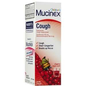  Mucinex Childrens Expectorant & Cough Suppressant Cherry 