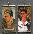 FRIDA KAHLO SELF PORTRAITS FROM THE 1940S DOUBLE SIDED ART GLASS 