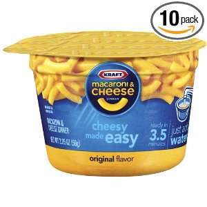 Kraft Easy Mac Original Cheese, 2.05 Ounce Microwavable Cups (Pack of 