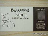 BEARPAW ABIGAIL 8 BOOT CHOCOLATE BROWN WOMEN ALL SIZES  