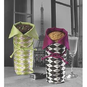Couture Silk Valentine Gourmet Cookies Gift Bag  Grocery 