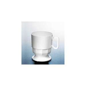  Covalence Plastics Prestige 8 oz White Plastic Coffee Cups 
