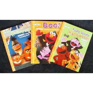    Set of 3 Sesame Street Halloween Coloring Books: Toys & Games