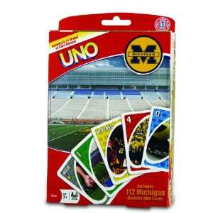  University Of Michigan Uno: Toys & Games