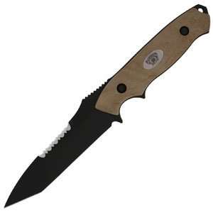  Fixed Blade Combat Knife, Tanto, Coyote Tan Electronics