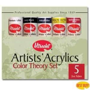   Artists Acrylics Color Theory Set 5 2 Oz. Tubes Arts, Crafts & Sewing