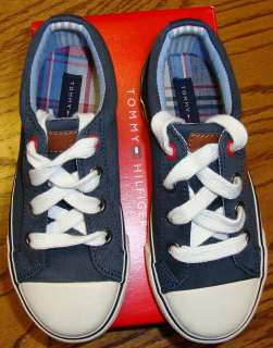 NEW TOMMY HILFIGER BOYS CORMAC LOW NAVY SHOES YOUTH  