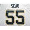 Rare San Diego Charger #55 Junior Seau 75th Throwback Sewn Jersey 
