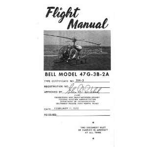  Helicopter 47 G 3B 2A Flight Manual Bell 47 G / G 2 / G 2A / G 2A 1 