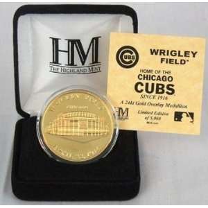 Wrigley Field 24KT Gold Commemorative Coin Chicago Cubs  