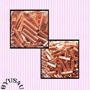 LIQUID TUBE SPACER BEADS SOLID COPPER SEAMLESS 100pc  