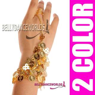 BELLY DANCE FASHION BRACELET COSTUME JEWELRY ACCESSORY 1PC GOLD OR 