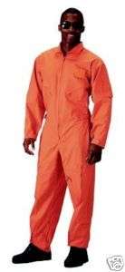 Orange Air Force Style Flightsuit Jumpsuit Coverall XXL  