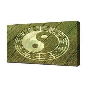 Crop Circle 7   Canvas Art   Framed Size 12x16   Ready To Hang 